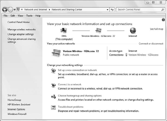 Networking with Windows 7 Using the Network and Sharing Center